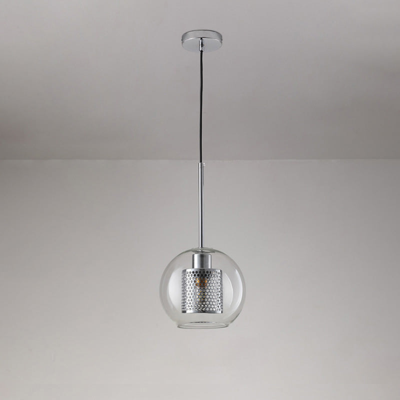 WOMO Élégant Rond/Cylindre Verre Suspension Lumineuse-WM2095