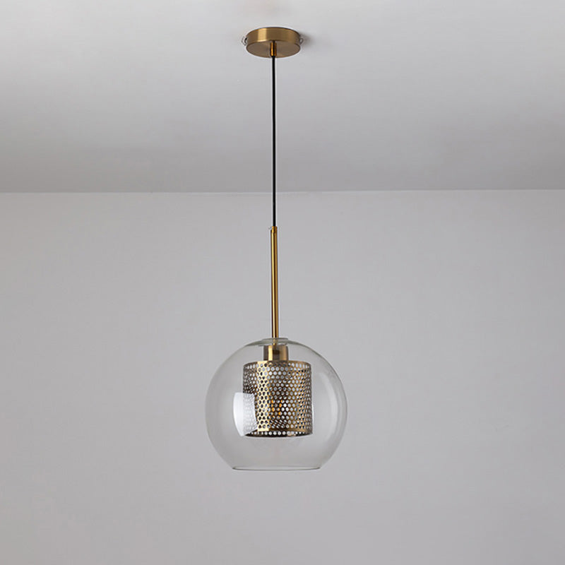 WOMO Élégant Rond/Cylindre Verre Suspension Lumineuse-WM2095