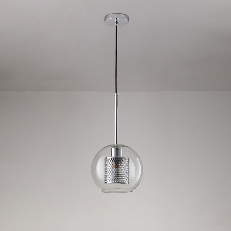 WOMO Élégant Rond/Cylindre Verre Suspension Lumineuse-WM2095