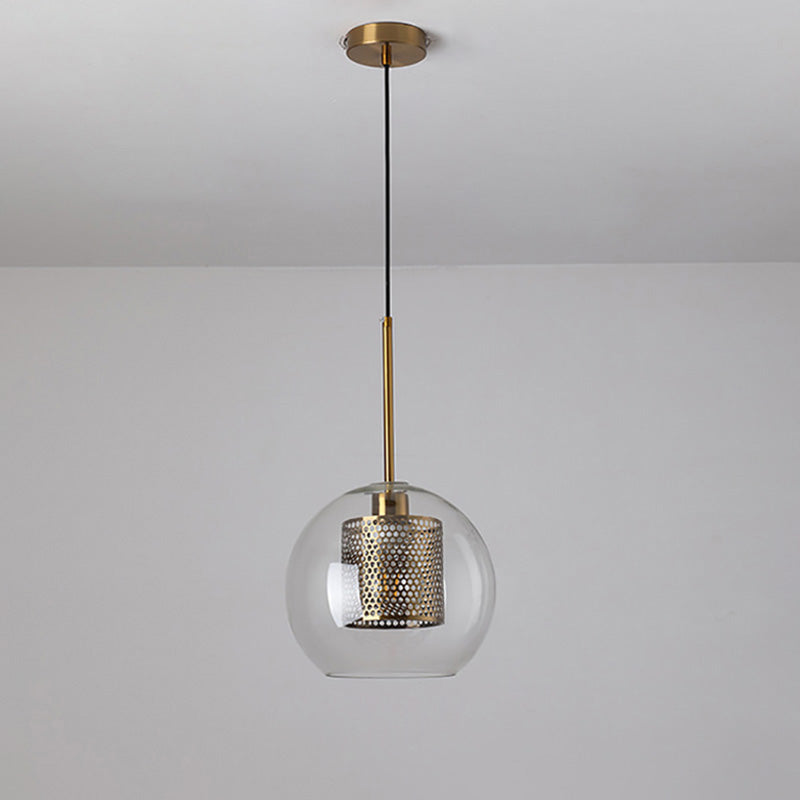 WOMO Élégant Rond/Cylindre Verre Suspension Lumineuse-WM2095