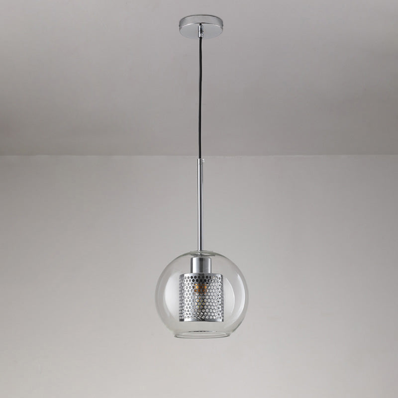 WOMO Élégant Rond/Cylindre Verre Suspension Lumineuse-WM2095