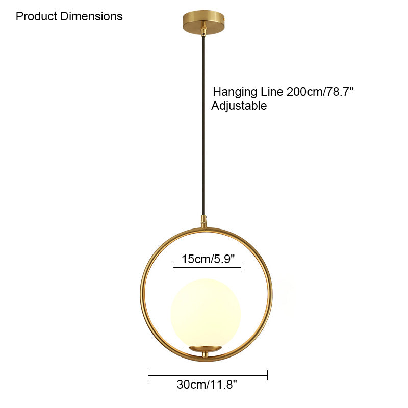Suspension Globe en verre WOMO-WM2097