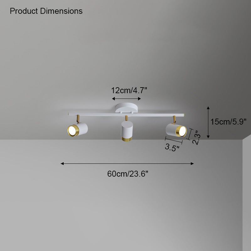 WOMO Plafonnier LED Spots Orientables - WM1034