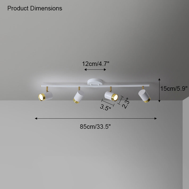 WOMO Plafonnier LED Spots Orientables - WM1034