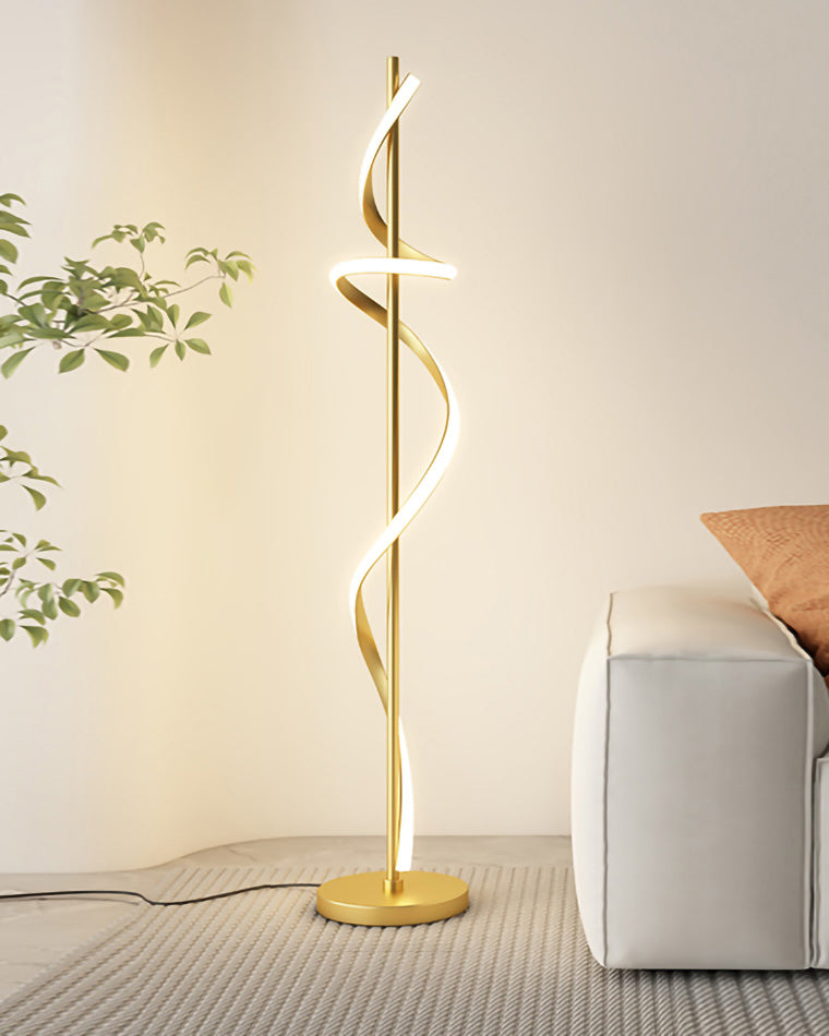 Lampadaire en spirale dimmable WOMO-WM7073