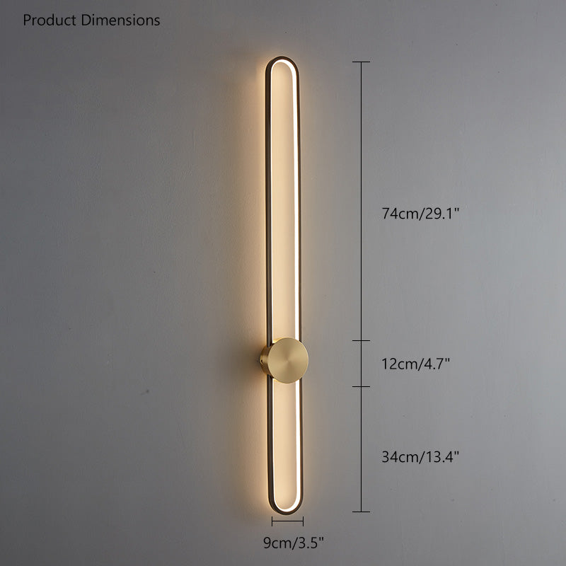 WOMO Appliques Murale LED Ovale Longue - WM6032