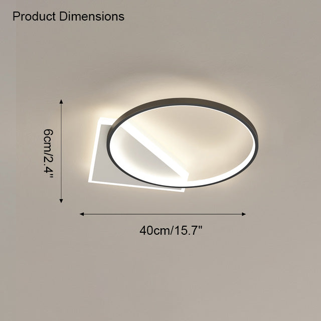 Plafonnier plat géométrique WOMO-WM1031