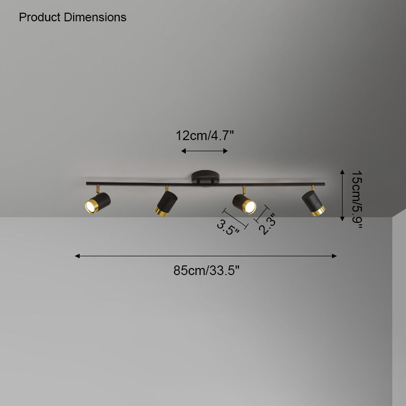 WOMO Plafonnier LED Spots Orientables - WM1034