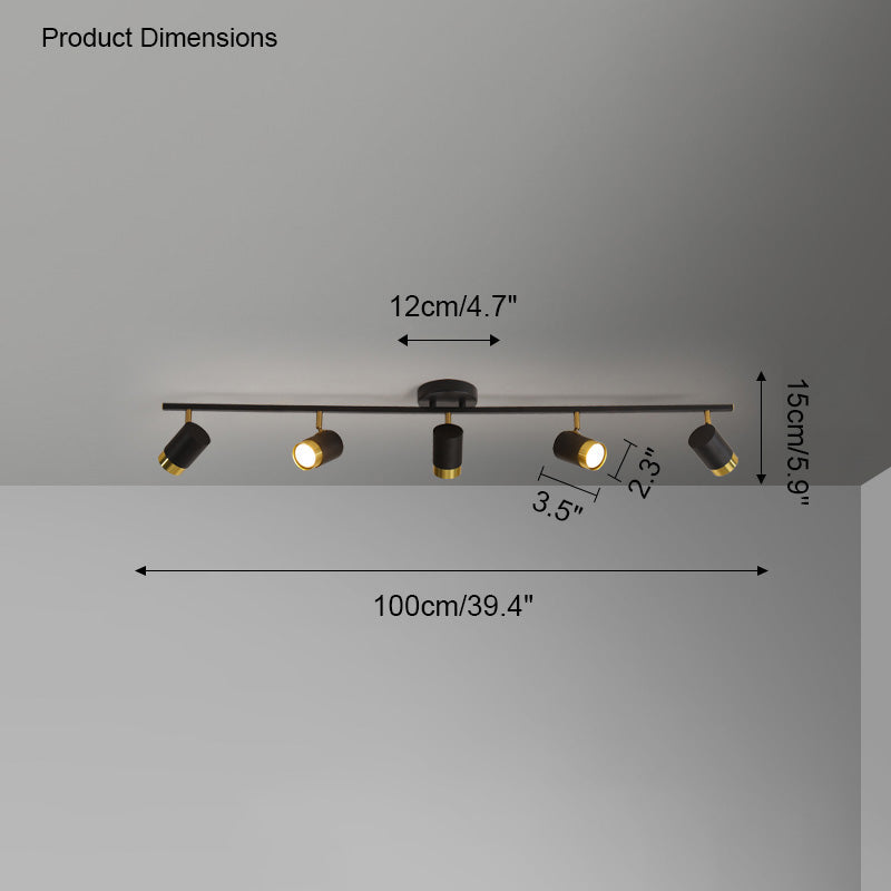 WOMO Plafonnier LED Spots Orientables - WM1034