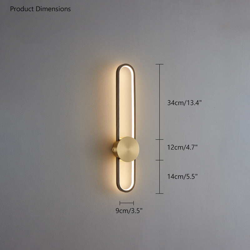WOMO Appliques Murale LED Ovale Longue - WM6032