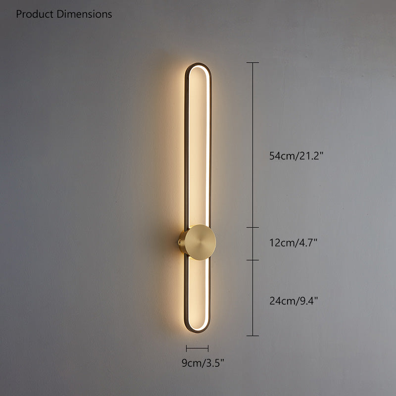 WOMO Appliques Murale LED Ovale Longue - WM6032
