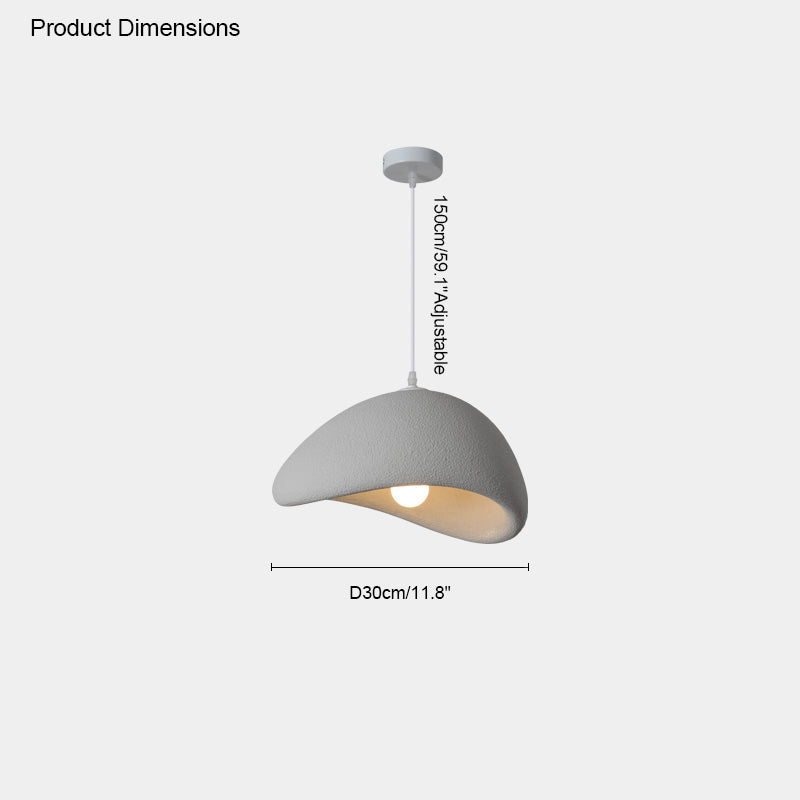 WOMO Suspension Résine Blanc Wabi Sabi-WM2061