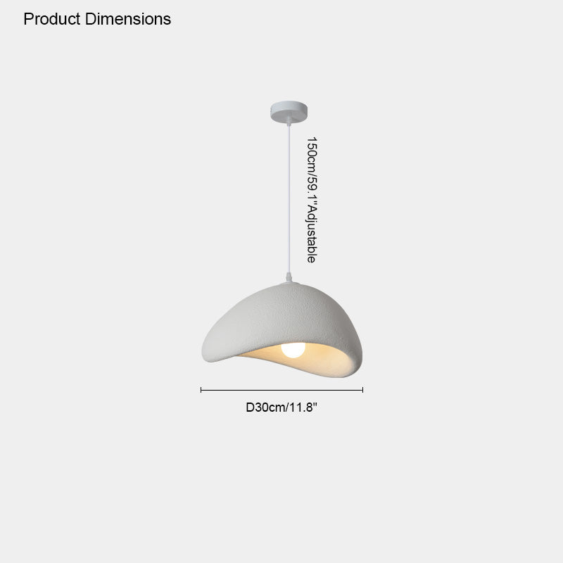 WOMO Suspension Résine Blanc Wabi Sabi-WM2061