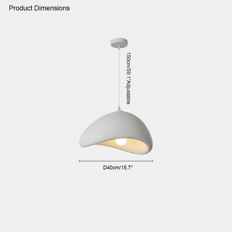 WOMO Suspension Résine Blanc Wabi Sabi-WM2061