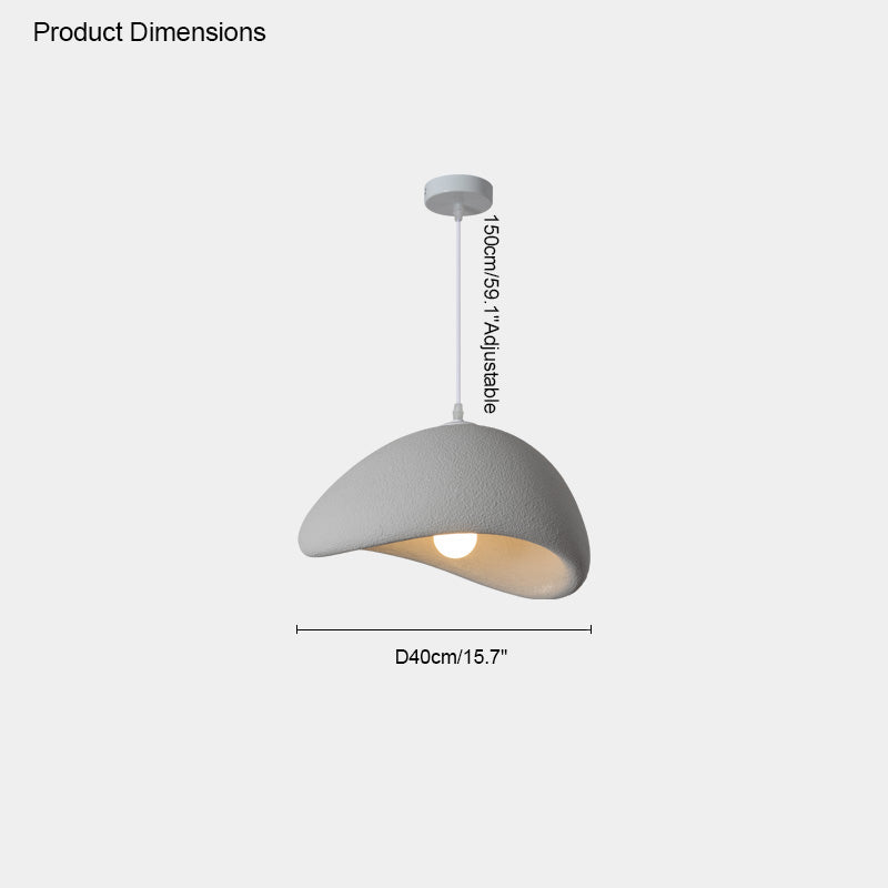 WOMO Suspension Résine Blanc Wabi Sabi-WM2061