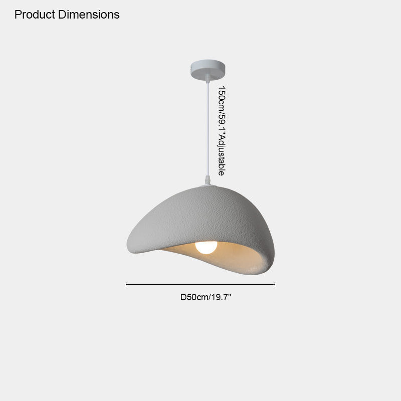 WOMO Suspension Résine Blanc Wabi Sabi-WM2061