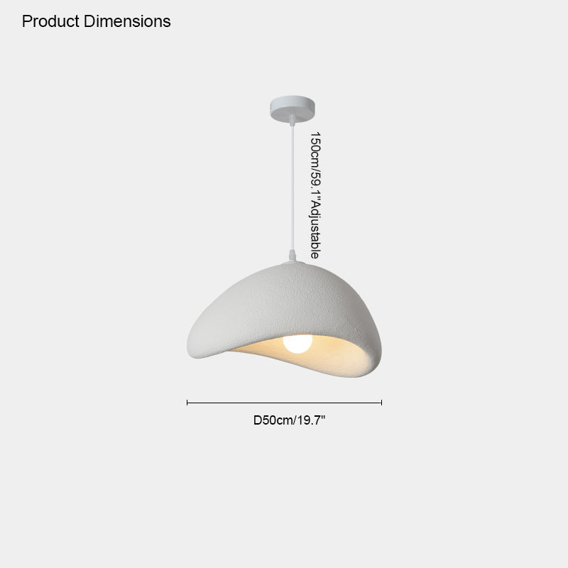 WOMO Suspension Résine Blanc Wabi Sabi-WM2061