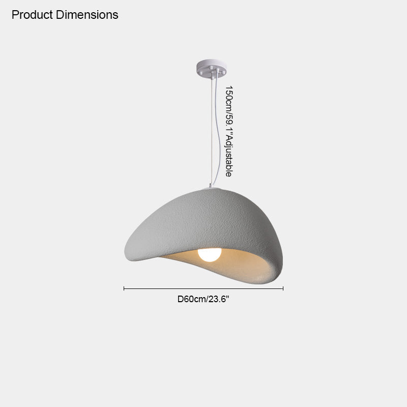 WOMO Suspension Résine Blanc Wabi Sabi-WM2061