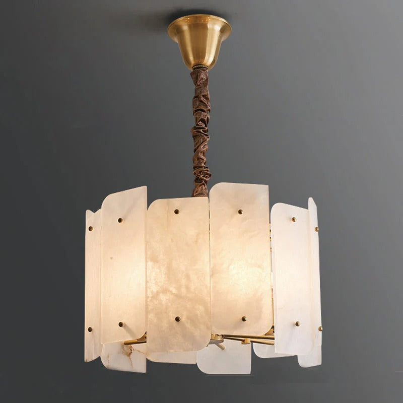 Lustre rond en albâtre WOMO-WM2391