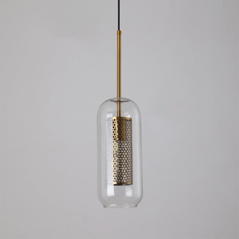 WOMO Élégant Rond/Cylindre Verre Suspension Lumineuse-WM2095