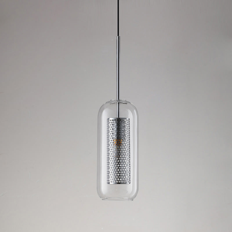 WOMO Élégant Rond/Cylindre Verre Suspension Lumineuse-WM2095