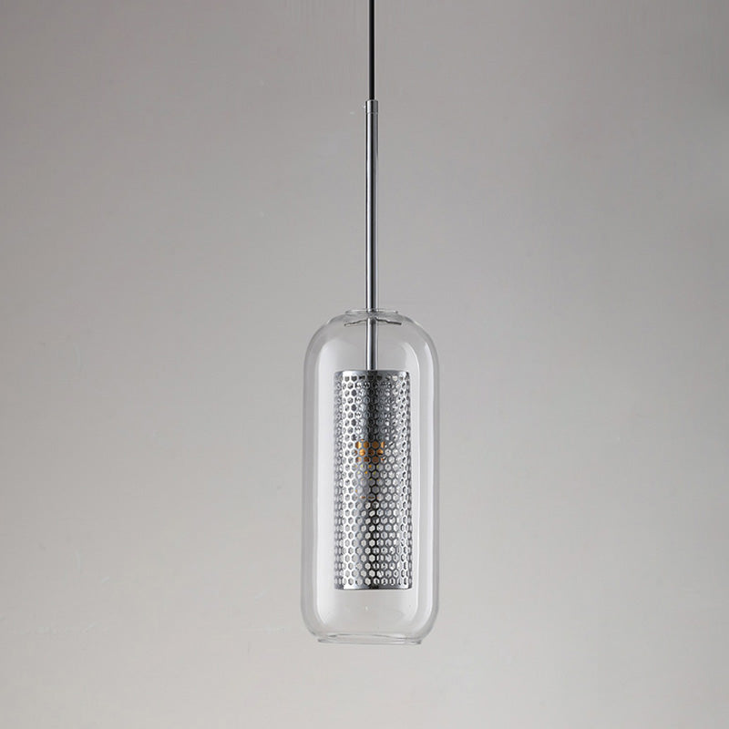 WOMO Élégant Rond/Cylindre Verre Suspension Lumineuse-WM2095