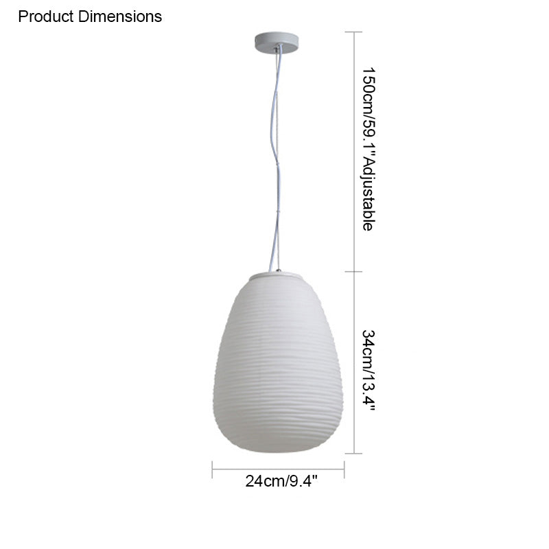 Lampe suspendue en verre soufflé WOMO Lantern-WM2151