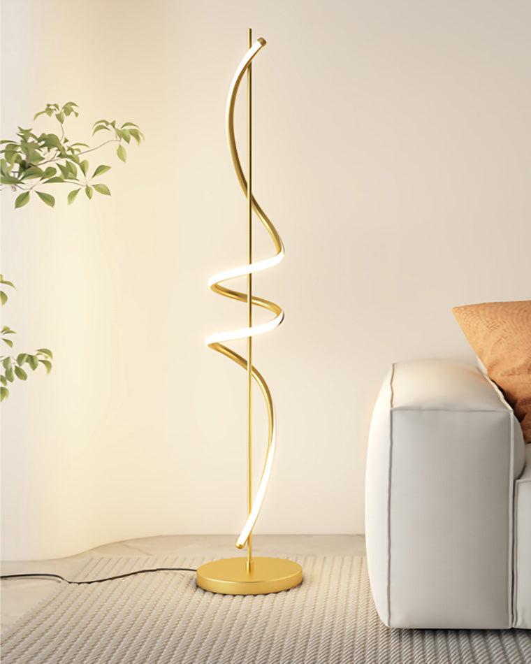 Lampadaire en spirale dimmable WOMO-WM7073