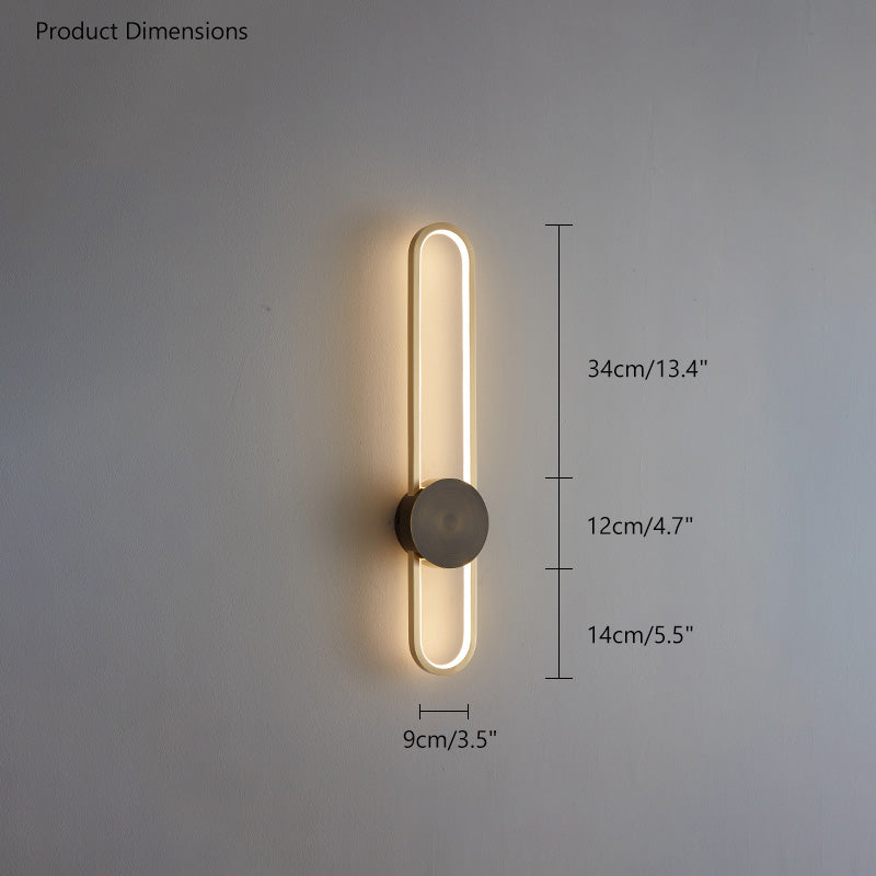 WOMO Appliques Murale LED Ovale Longue - WM6032