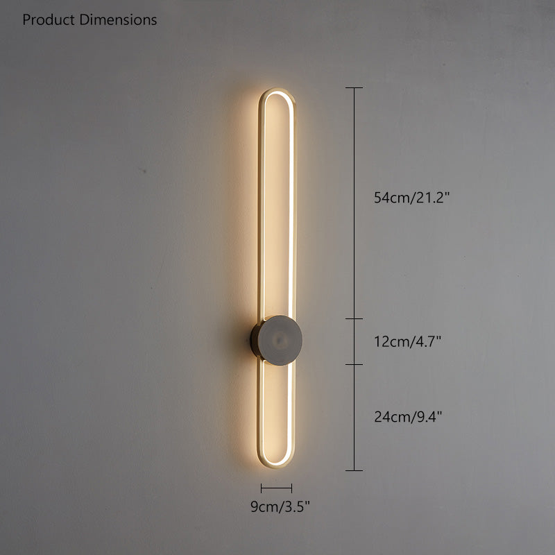 WOMO Appliques Murale LED Ovale Longue - WM6032