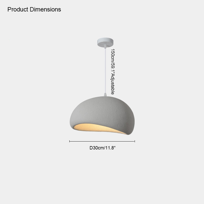 WOMO Suspension Résine Blanc Wabi Sabi-WM2061