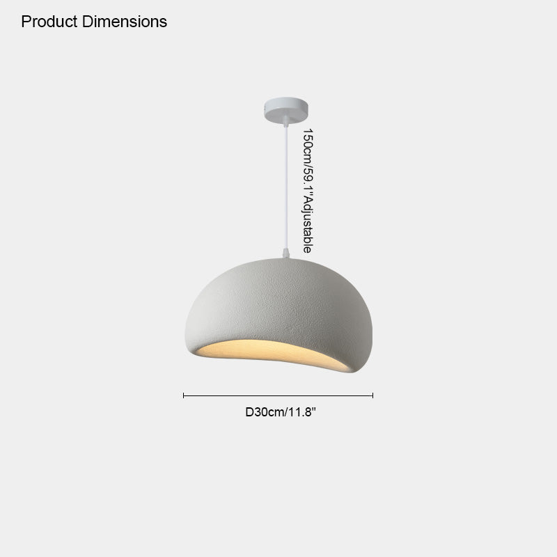 WOMO Suspension Résine Blanc Wabi Sabi-WM2061