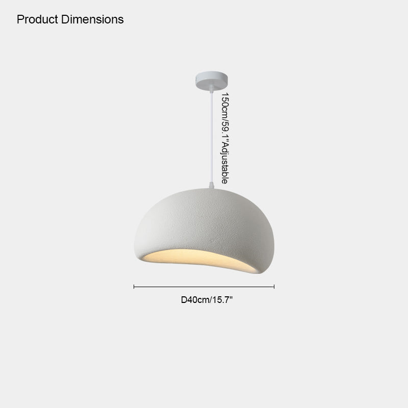 WOMO Suspension Résine Blanc Wabi Sabi-WM2061