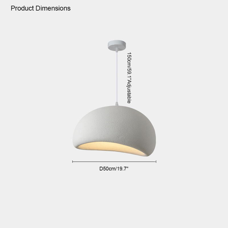 WOMO Suspension Résine Blanc Wabi Sabi-WM2061