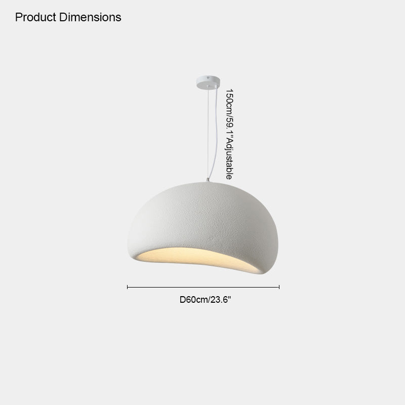 WOMO Suspension Résine Blanc Wabi Sabi-WM2061