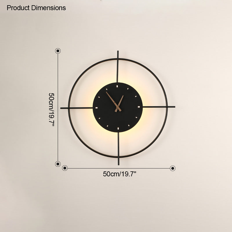 Horloge murale WOMO avec lumière LED-WM6085