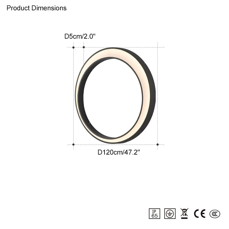 WOMO Applique Murale Extérieure Croissant-WM9012