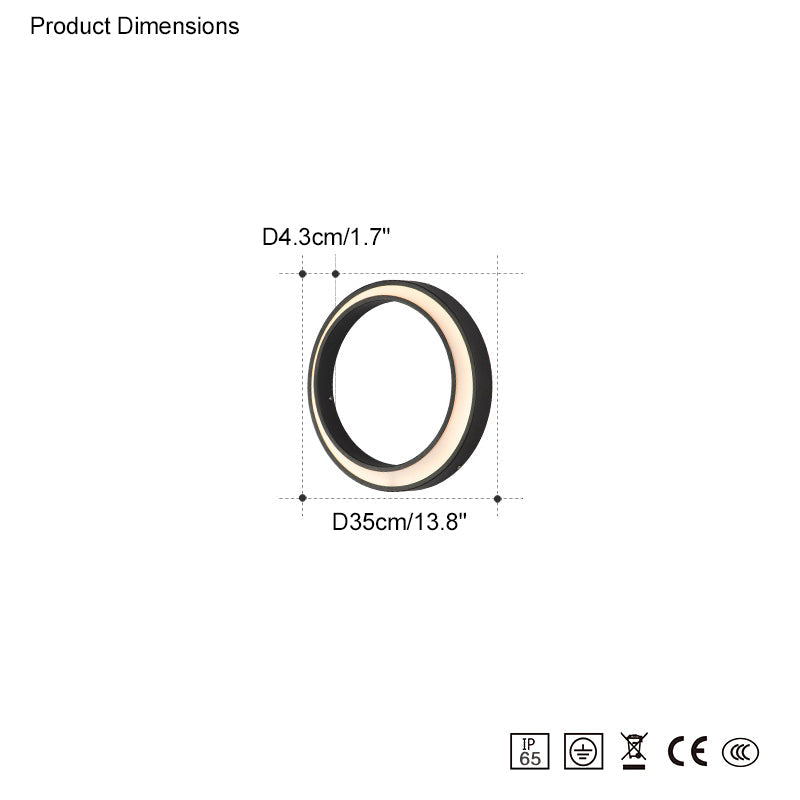 WOMO Applique Murale Extérieure Croissant-WM9012