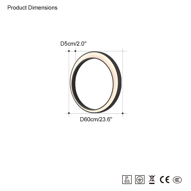 WOMO Applique Murale Extérieure Croissant-WM9012