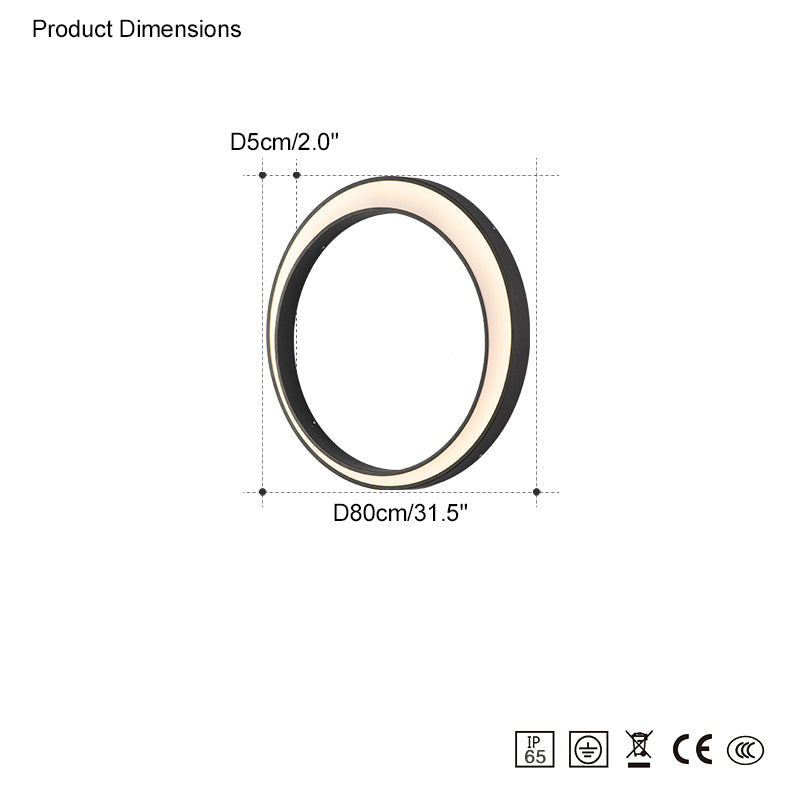 WOMO Applique Murale Extérieure Croissant-WM9012
