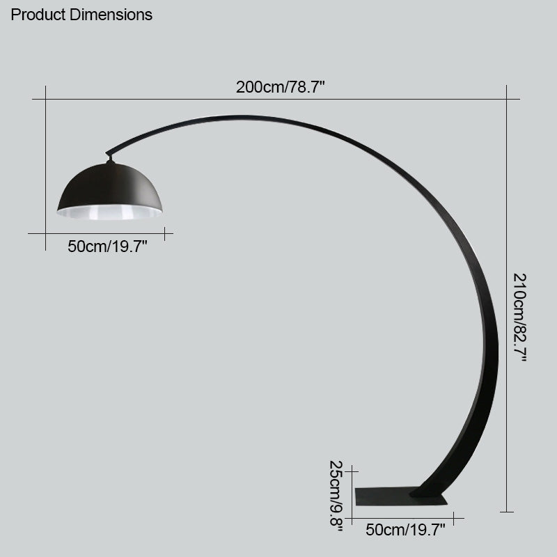 WOMO Dome Arc Floor Lamp for Sofa - WM7063