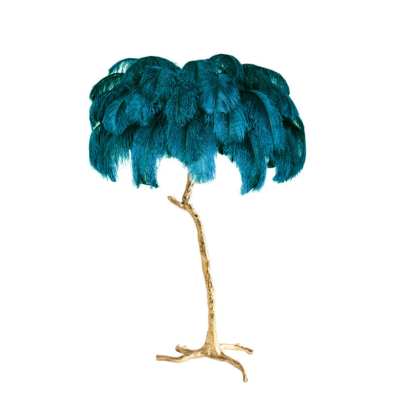 WOMO Lampe sur Pied Arbre Palmier Plumes - WM7000