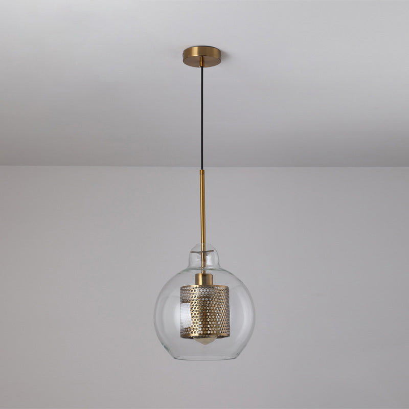 WOMO Élégant Rond/Cylindre Verre Suspension Lumineuse-WM2095