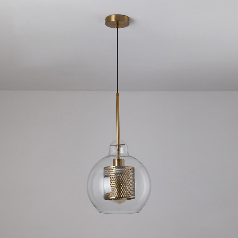 WOMO Élégant Rond/Cylindre Verre Suspension Lumineuse-WM2095