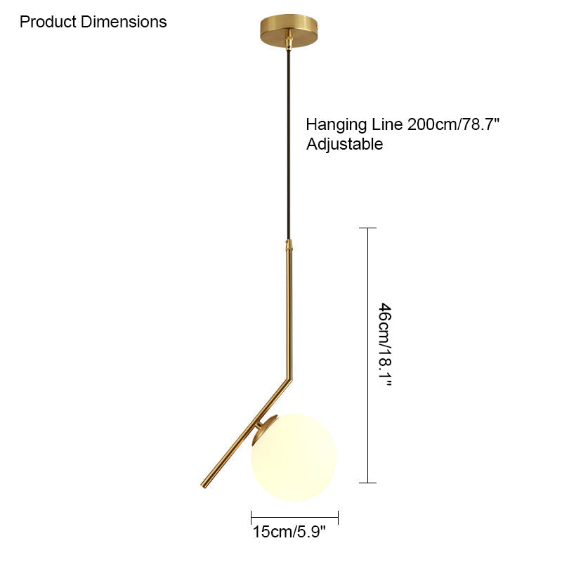 Suspension Globe en verre WOMO-WM2097