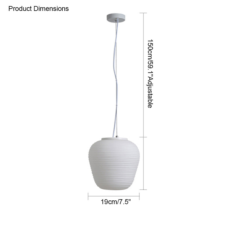 Lampe suspendue en verre soufflé WOMO Lantern-WM2151