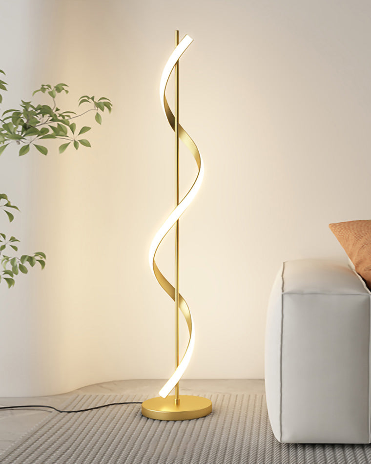 Lampadaire en spirale dimmable WOMO-WM7073