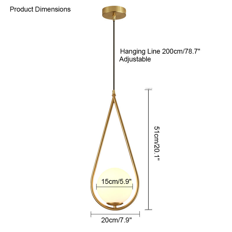 Suspension Globe en verre WOMO-WM2097