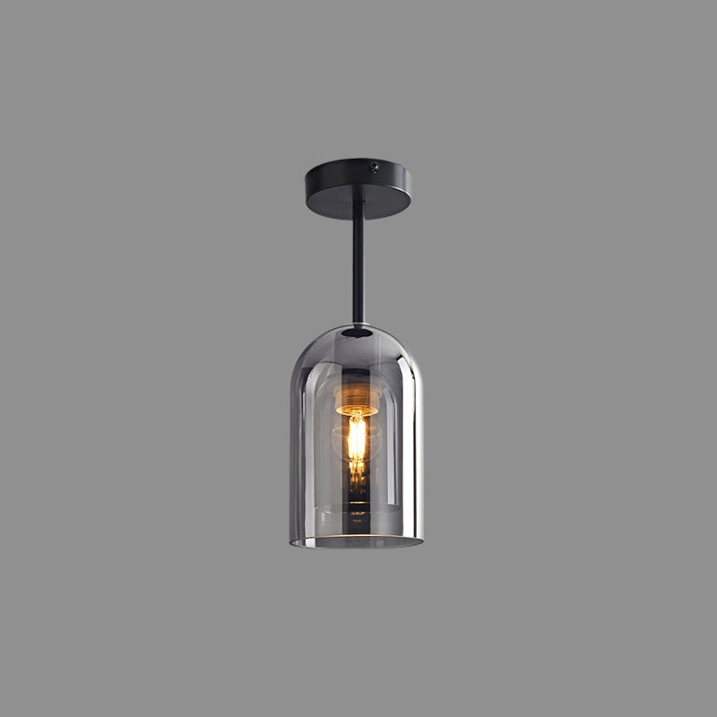WOMO Suspension Verre Soufflé Fumé/Ambré -WM2108