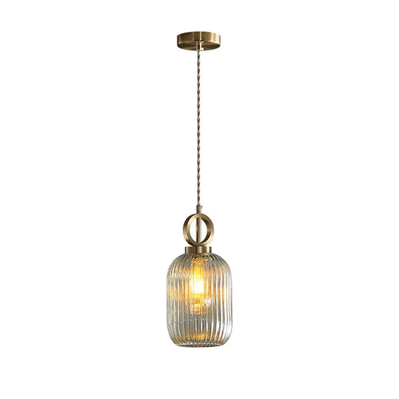 WOMO Suspension Abat Jour Verre Strié-WM2264